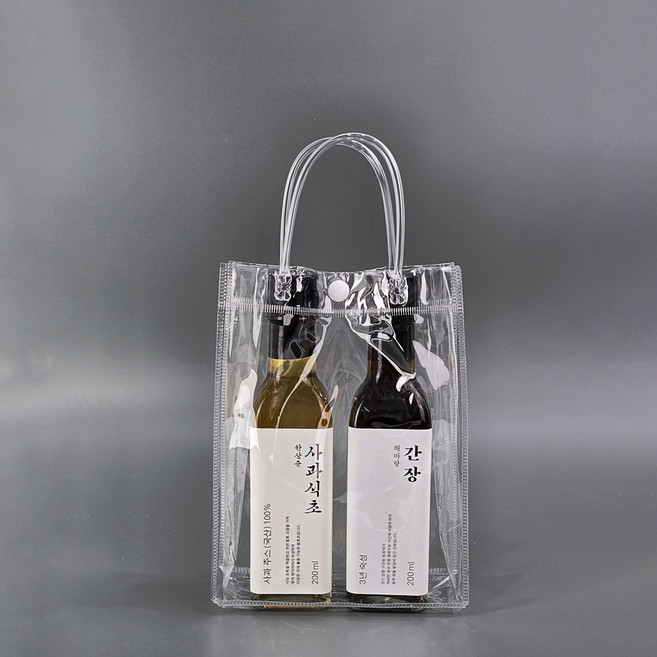 미르코리아 PVC 투명 비닐 쇼핑백 생수 1호, 1개입, 50개