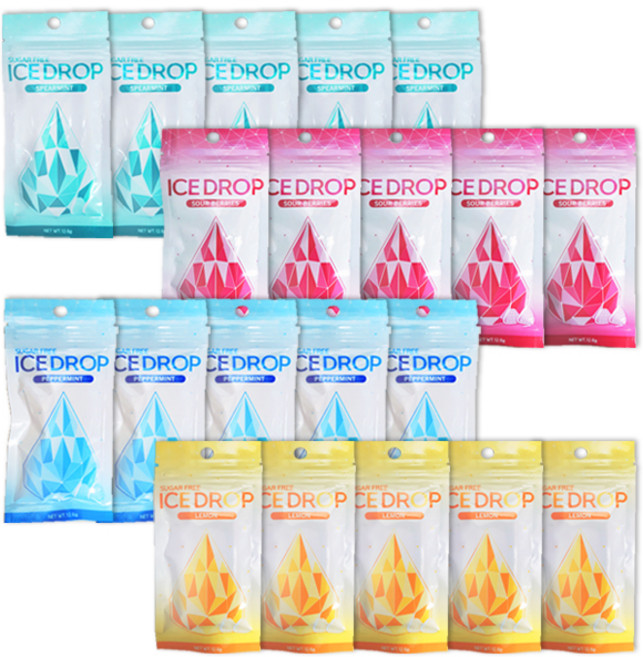 아이스드롭 캔디 리필 4종 세트, 5세트, 12.6g