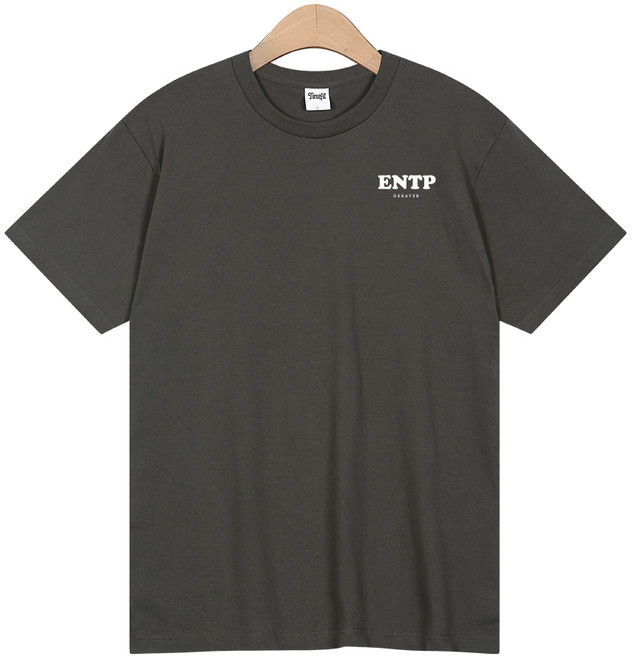팀스핏 남녀공용 18수 MBTI 시리즈 ENTP 반팔 티셔츠
