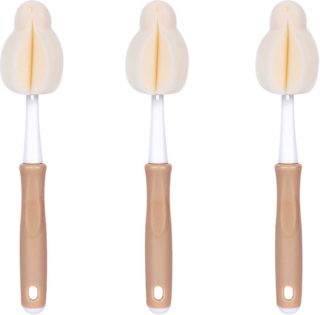 엠피엘 필터폼 젖병솔, 3개, 베이지