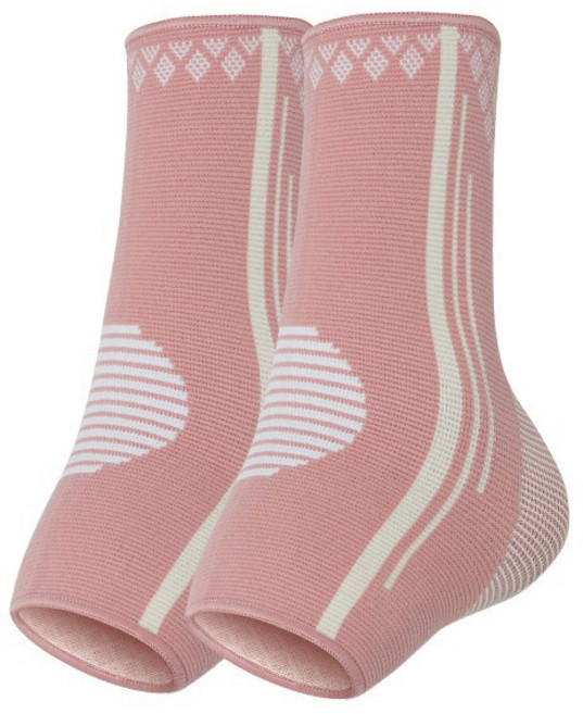 리치덕 발목보호대 양말 세트 핑크, 1세트
