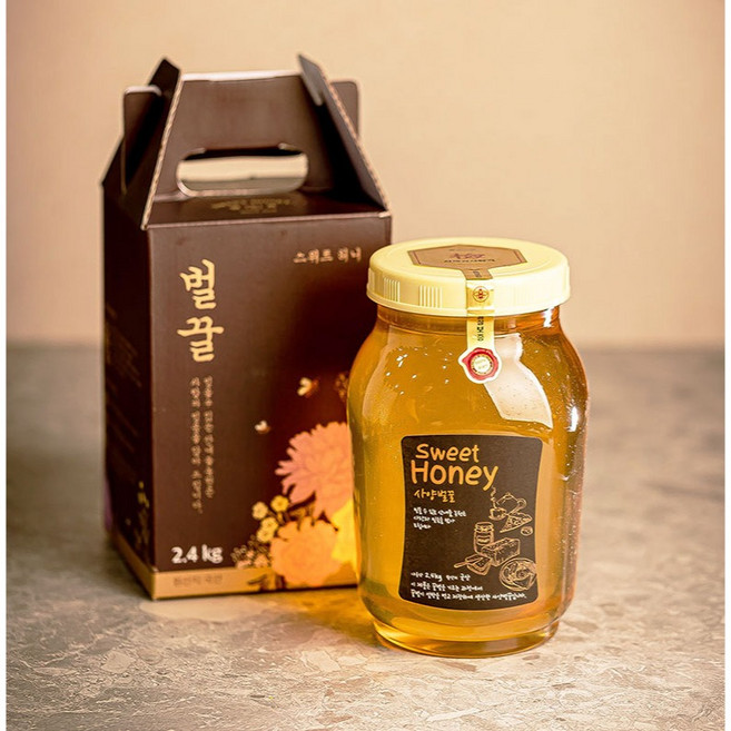 Sannaedeulnongwon Sweet Honey 飼養蜂蜜, 2.4kg, 1個