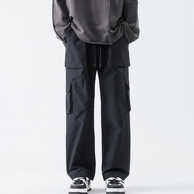 The Flow Commerce 男款 Urban Shell 寬版抽繩工裝褲