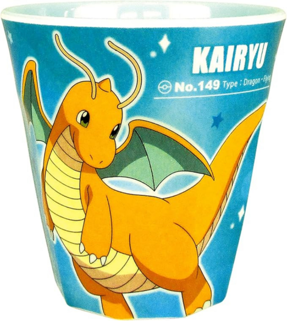 PoKeMoN 寶可夢 快龍抗菌防摔壓克力環保水杯日本製 270ml, 藍綠色, 1個