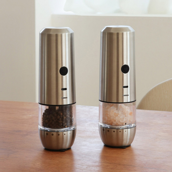 마리슈타이거 프로피 전동 소금 후추 그라인더 싱글 M, 90ml, 1개