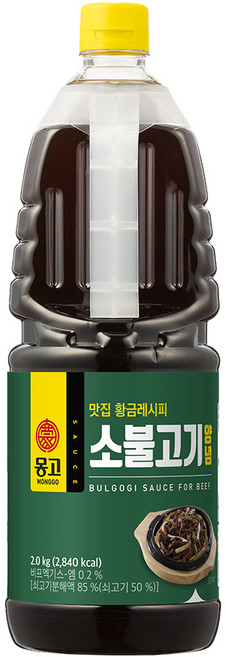 몽고식품 맛집 황금레시피 소불고기 양념, 2kg, 1개
