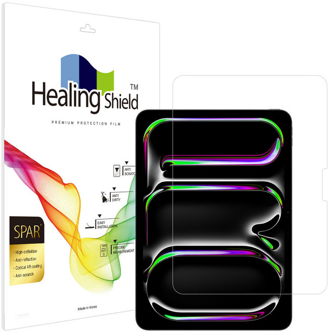 힐링쉴드 아이패드 슈페리어 AR 고화질 액정보호필름 세트, 1세트