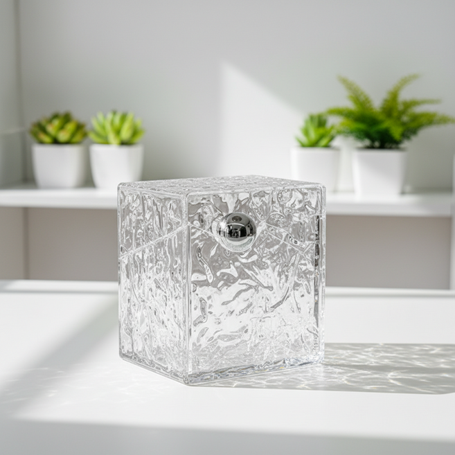 조인메이드 벽걸이형 뚜껑 수납 정리함, 투명, 1개