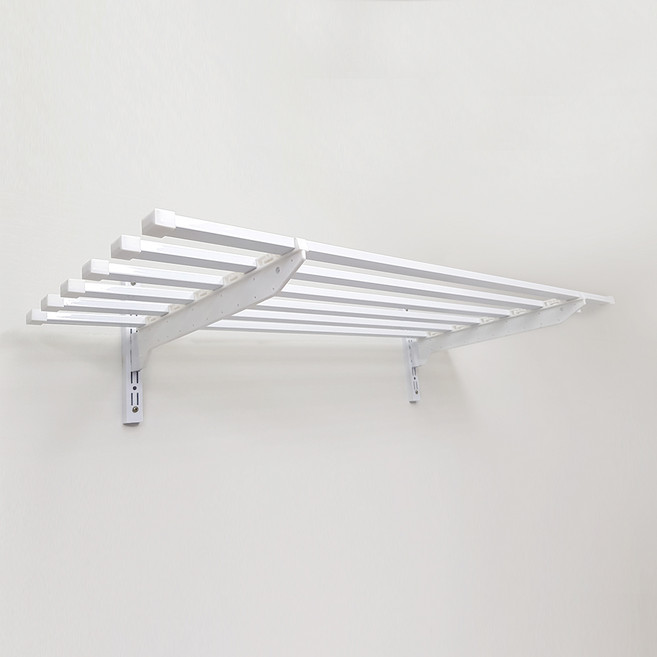 하드웰 다용도 벽 선반, 화이트, 1단