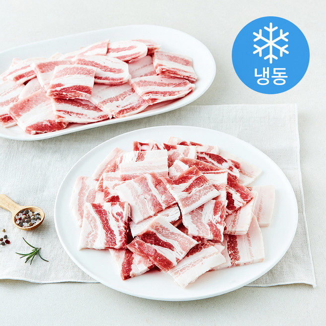 한돈 옛날 삼겹살 구이용 (냉동), 5개, 1kg