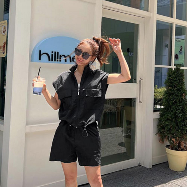 난닝구 여성용 우시프 바스락 베스트 + 팬츠 세트