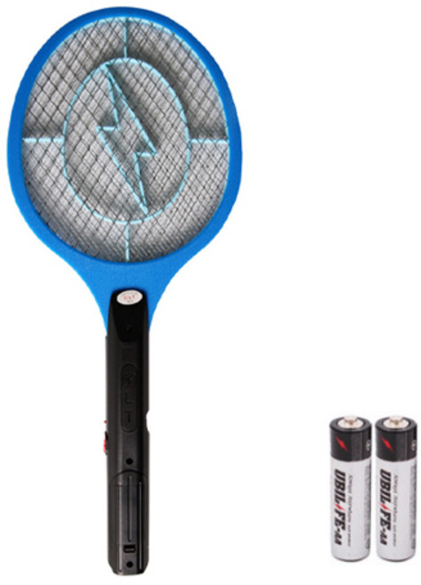 번개 전기모기채 + AA건전지 2p 세트, 랜덤 발송