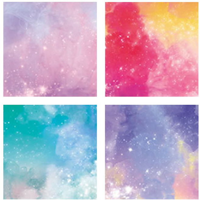 오로라 양면 학종이 B타입 CD_OAT_AL059B, 400장, 4색