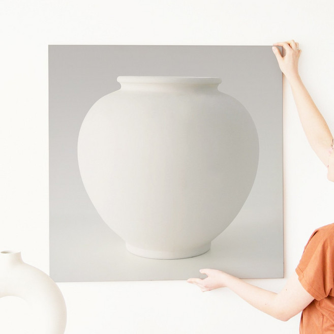 세잔느화실 복들어오는 그림 캔버스액자 06 달항아리 그레이