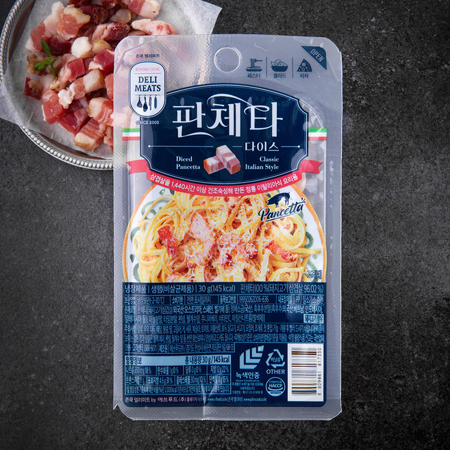 존쿡델리미트 판체타 다이스, 30g, 1개