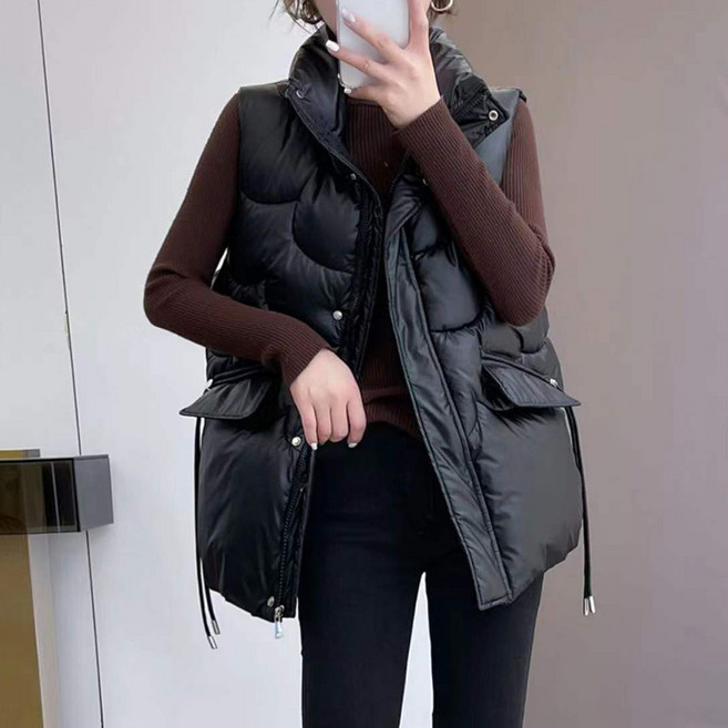 女款寬鬆鋪棉背心 CH-2210406