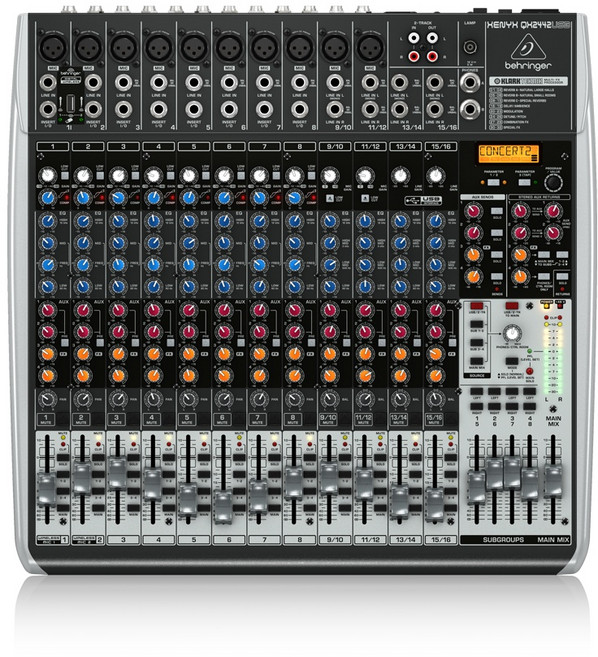 배링거 XENYX 아날로그 믹서, QX2442USB