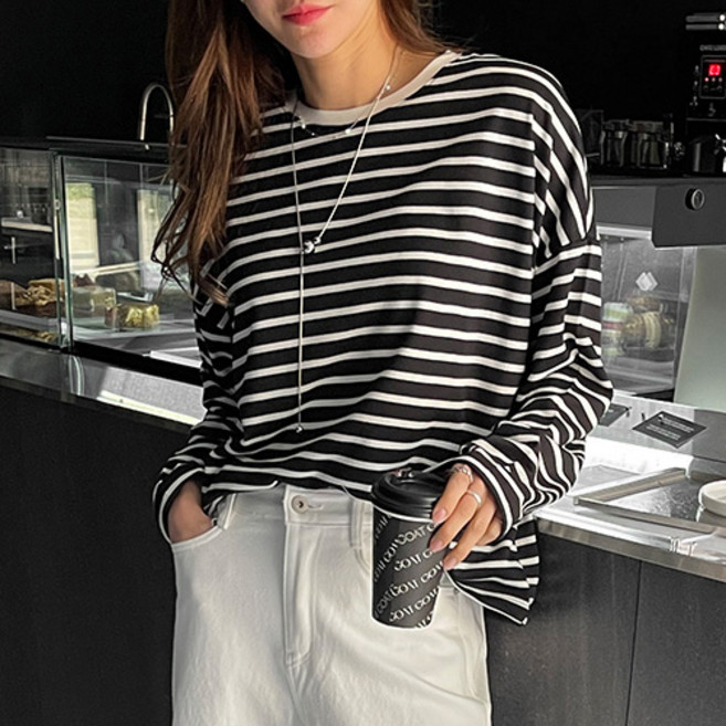 난닝구 여성용 프앙트 단가라긴팔티