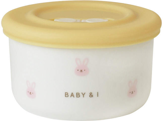 베이비앤아이 도자기 이유식 보관용기, 바니, 1개, 200ml