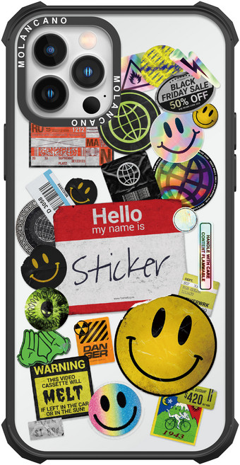 모란카노 임팩트 투명 유니크 디자인 휴대폰 케이스