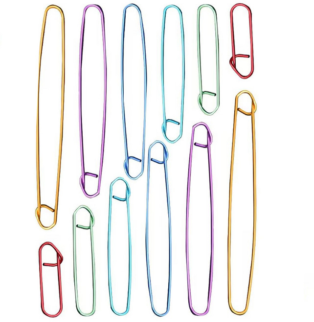 코히모 뜨개용 어깨 안전핀 6종 x 2p 4W254, 1세트, 랜덤발송