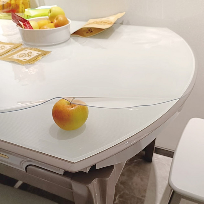 마켓플랜 멀티 PVC 테이블 매트, 투명, 80 x 120 cm, 1개