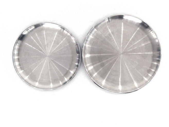 닥터캠프 무광 원형 스탠 플레이트 26cm + 30cm 2종 세트, 1세트