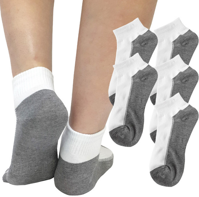 비버리힐스폴로클럽 남성용 초미니 투톤양말 5켤레 세트