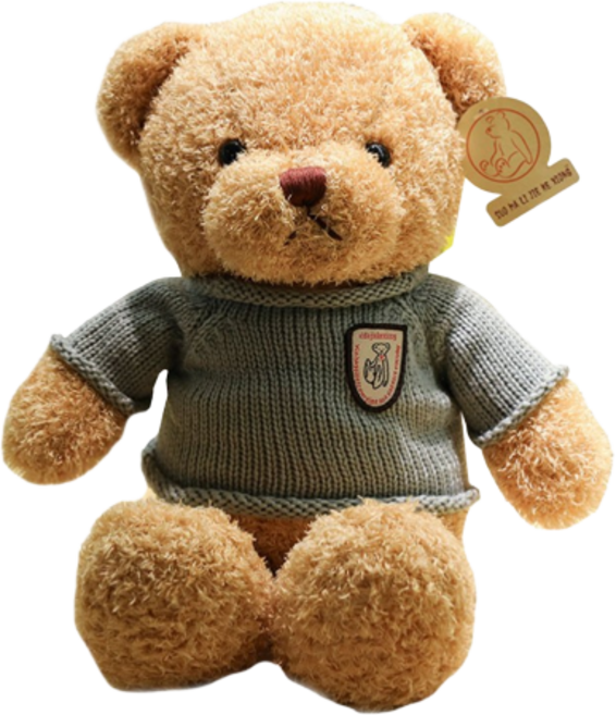 泰迪熊娃娃, 毛衣 藍色