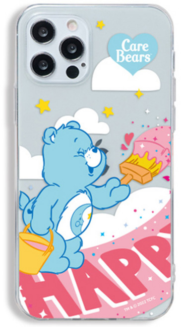 코쿼드 케어베어 페인트 클리어 젤리 휴대폰 케이스