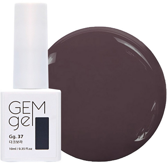 아이빛 네일아트 젬젤 컬러 젤네일, 37다크보라, 10ml, 1개