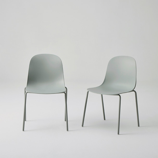 한샘 라이트 체어 일반형, 노르딕민트, 2개