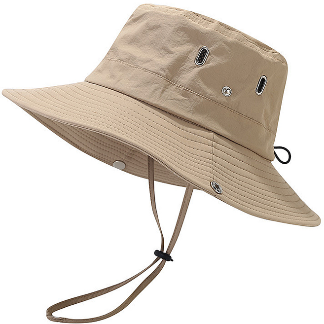 햇빛가리개 버튼 접이식 썬캡, 베이지