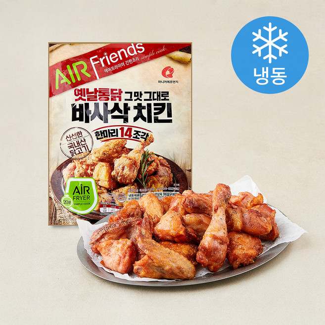 마니커에프앤지 바사삭 치킨 한마리 14조각 (냉동), 650g, 1개