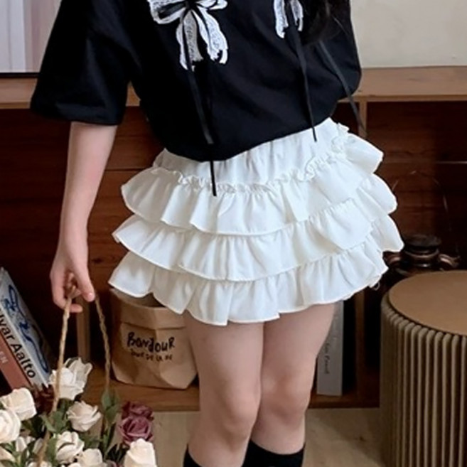 우주아이 여아용 프레아 3단 캉캉 스커트