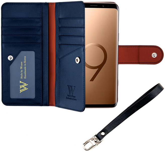 에스엠모바일 헤리티지컬렉션 올리브카키 양면지갑 다이어리 휴대폰 케이스