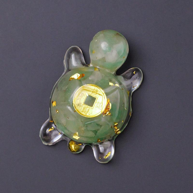 미소로운 귀여운 인테리어 금전운 거북이장식품 냉장고자석 2p, 그린