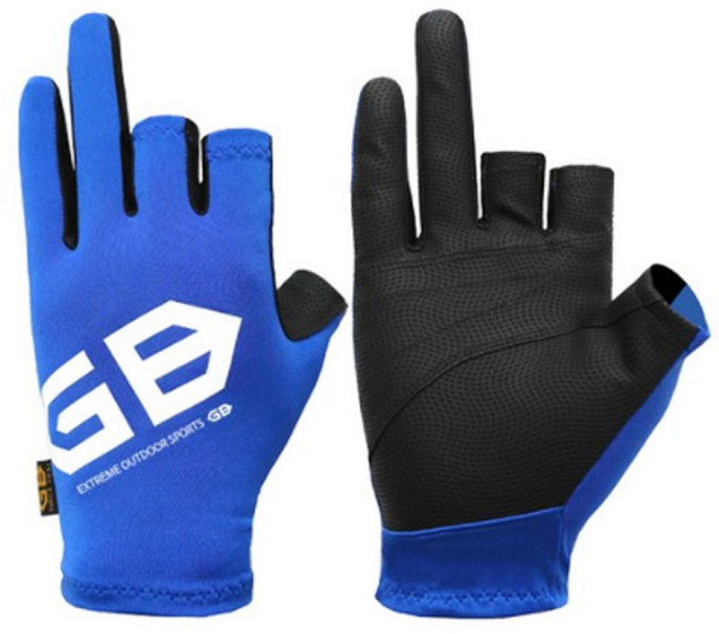 3컷 스페이스 낚시장갑, 블루, 1개