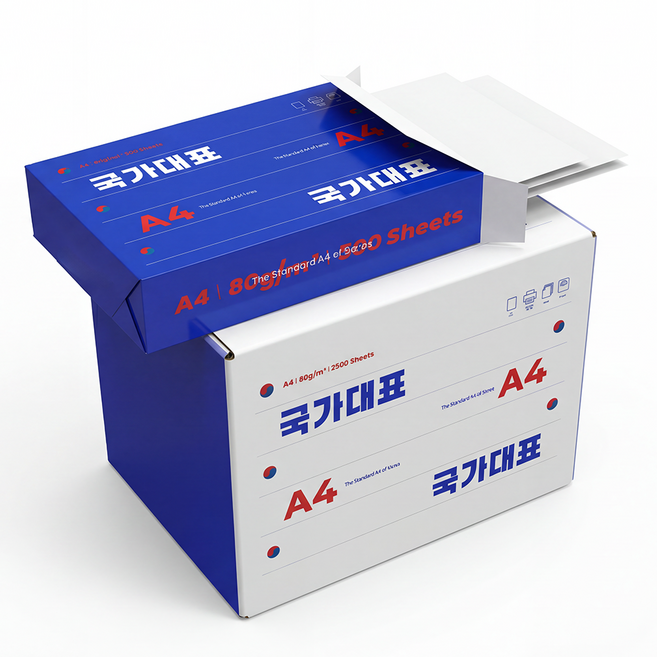 모더너리 국가대표 복사용지 80g, 2500매, A4