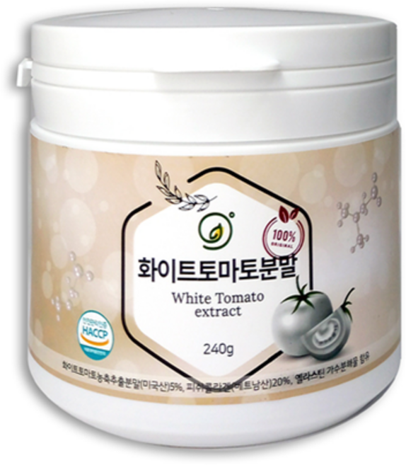 화이트 토마토 분말, 1개, 240g