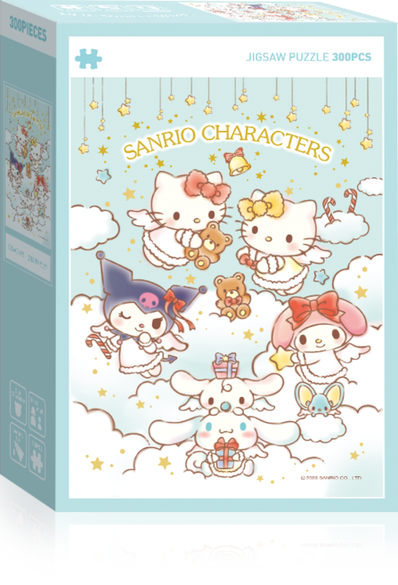 산리오 캐릭터즈 천사 직소퍼즐, 300피스, 혼합색상, 1개