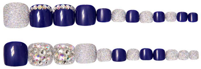 패디 네일팁 발톱 빅스톤 페디큐어 패디팁 24p, PT413 오로라풀스톤, 1개