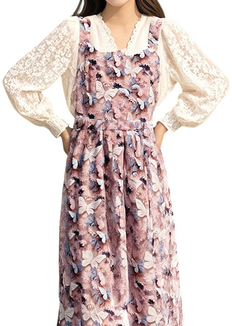 바른리빙 프시케 원피스 앞치마, 블루, 1개