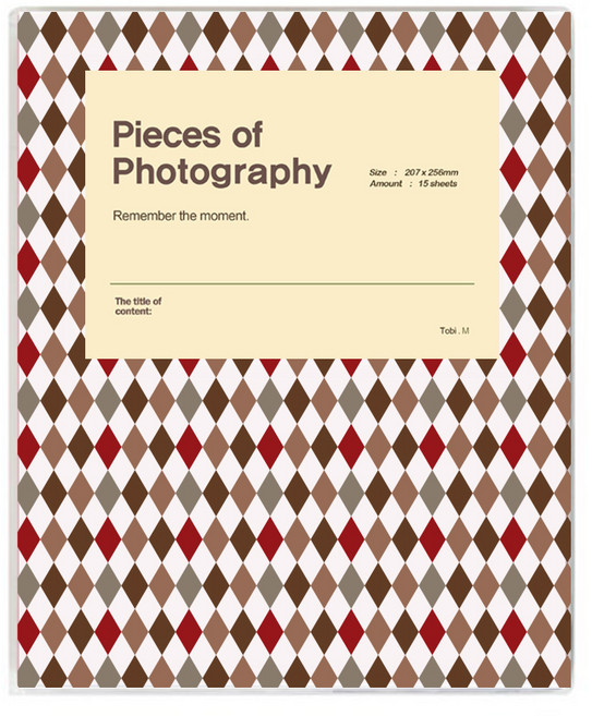 문구백서 비비드 접착식 포토앨범, 아비아(흑색내지), 15매