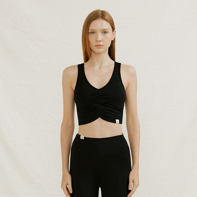 프론투라인 여성용 반다 셔링 탑 요가 나시