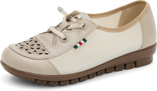 J SHOE 天然牛皮 Floky 輕量網眼舒適鞋 3cm