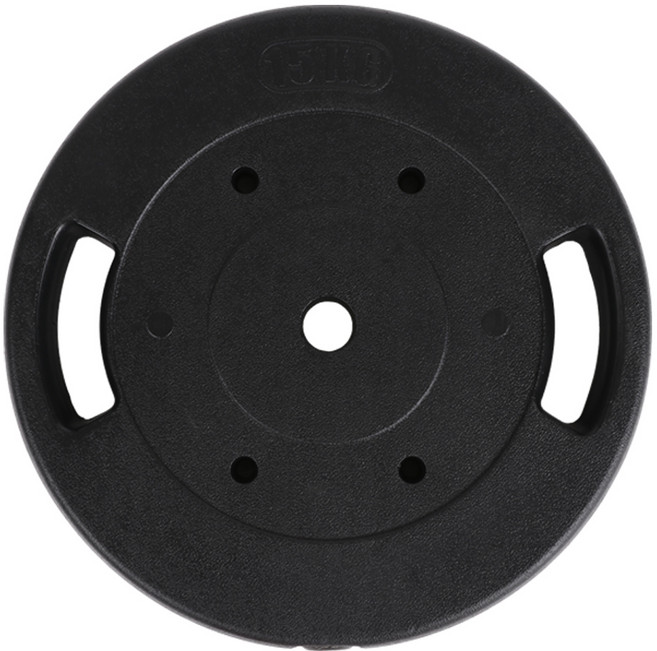 ALEAF PVC塗層動態輕量槓鈴片 30mm用, 1個, 15kg, 黑色