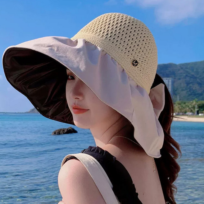 熙美Mall 撞色遮陽帽 UU19