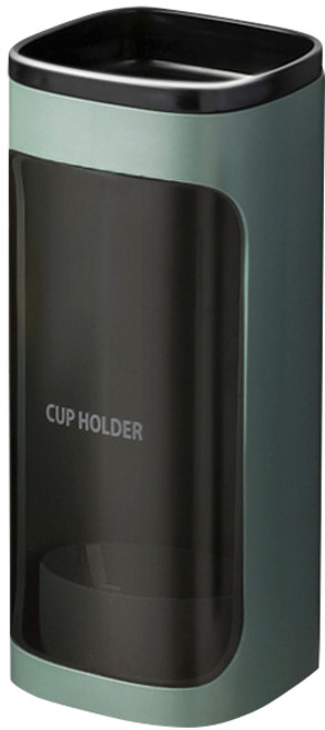 구디푸디 심플 종이컵 디스펜서 홀더 1구, 그린, 1개