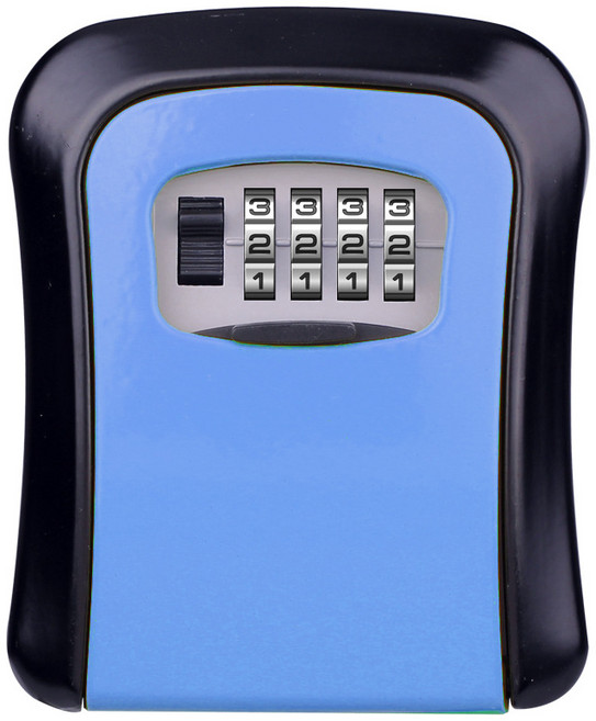 팝마인즈 비밀번호 귀중품 보관함 블루, 1개